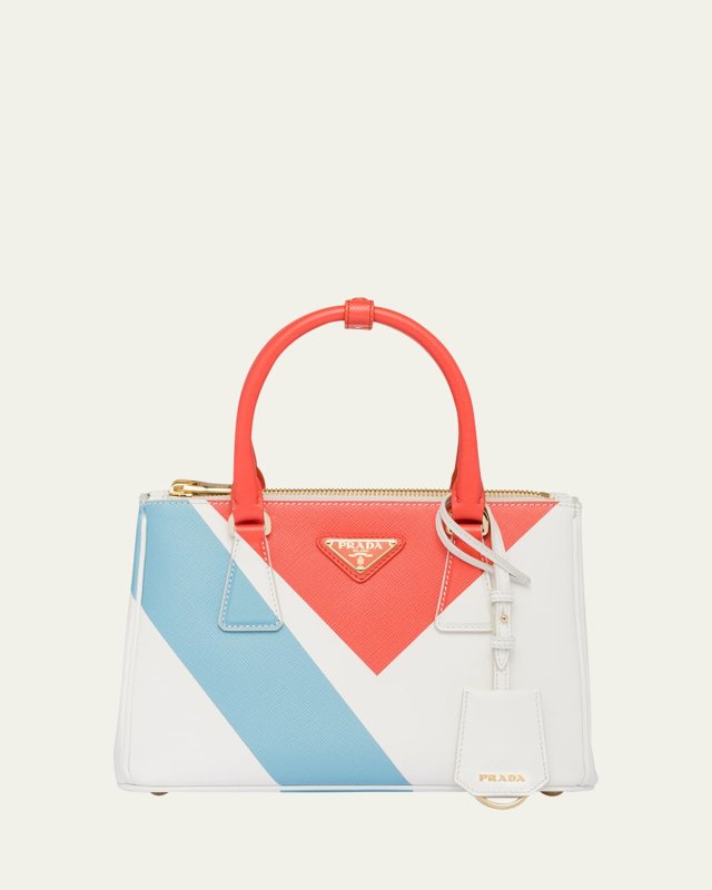Galleria Small Geometric-Print Top-Handle Bag